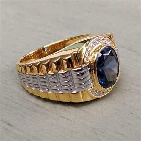 bague rolex homme argent